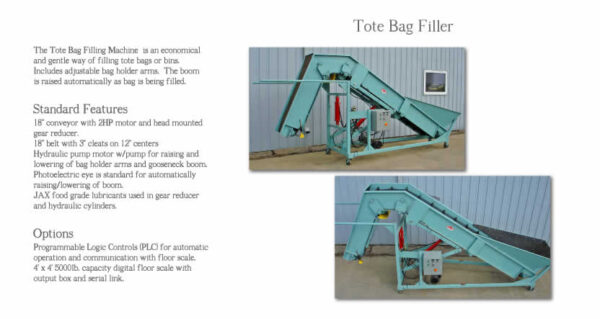 NEW Tri-Steel Single Station Automatic Tote Bag / Pallet Box Filler