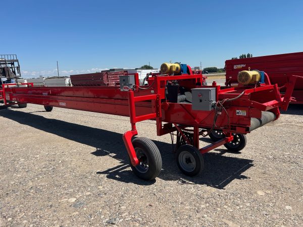 36/42in X 85ft Reconditioned Spudnik Telescopic Conveyor with V-Guide Belts